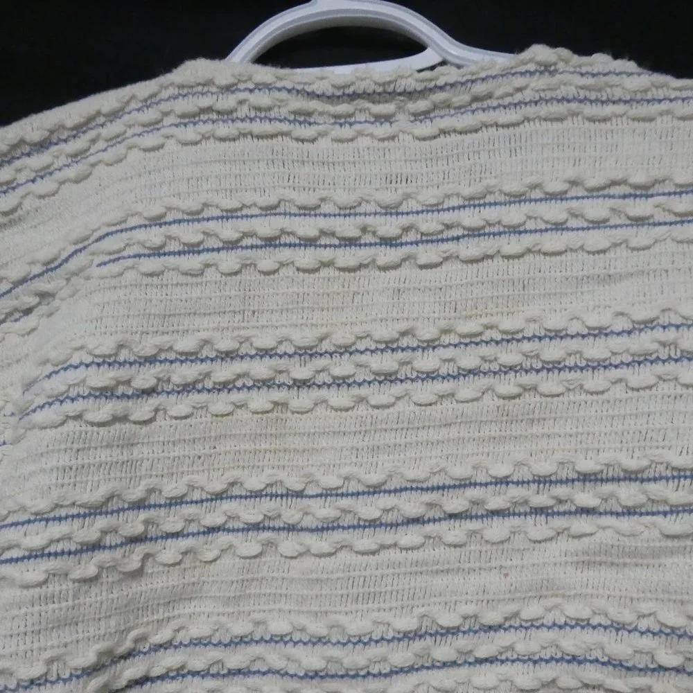 HER | small | Chic Textured Button-Up Cardigan | Made In Canada | 100% Cotton - Picture 10 of 15